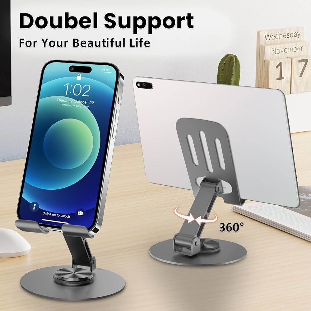 Adjustable Gray Phone Stand - Picture 4 of 16